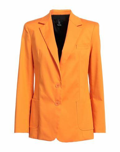 Hanita Woman Blazer Orange Polyester, Elastane Cover