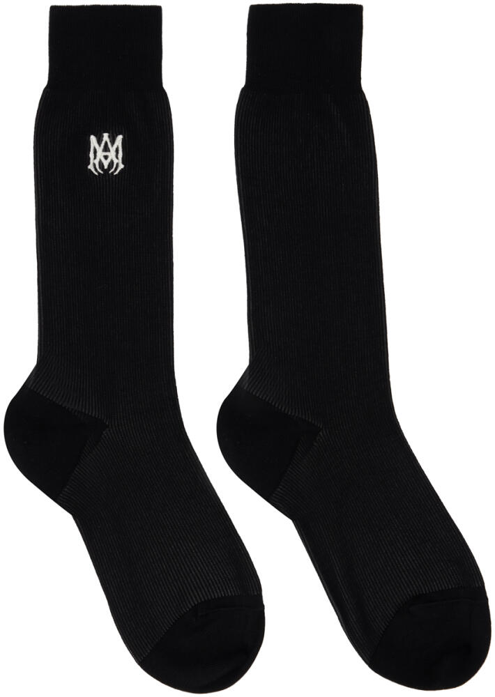 AMIRI Black MA Dress Socks Cover