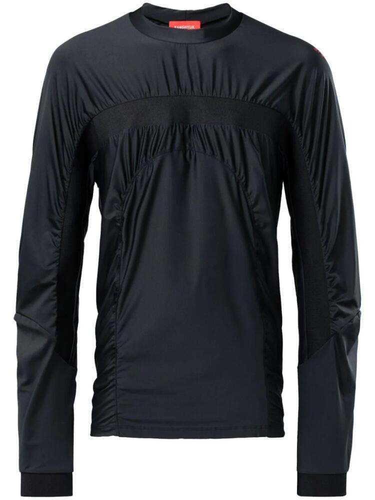 Reebok LTD panelled gathered long-sleeved T-shirt - Black Cover