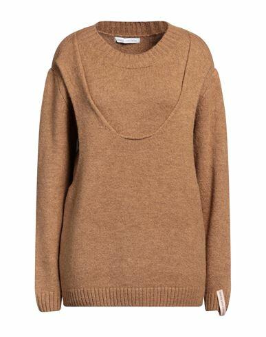 Mar De Margaritas Woman Sweater Camel Acrylic, Polyamide, Polyester, Viscose, Wool Cover