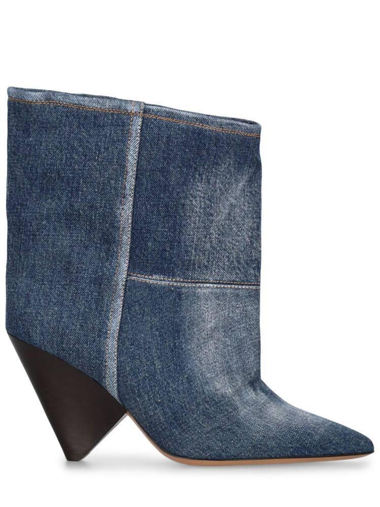 ISABEL MARANT 90mm Miyako Denim Ankle Boots Cover