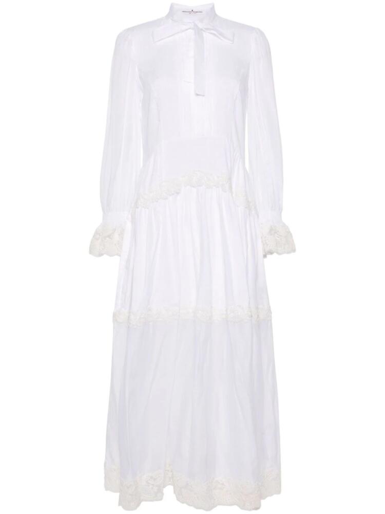 Ermanno Scervino corded lace-detail maxi dress - White Cover