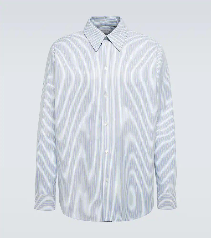 Bottega Veneta Striped leather shirt Cover