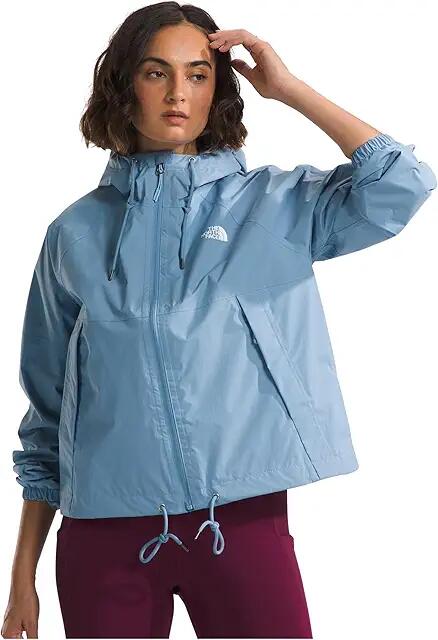 The North Face Antora Rain Hoodie (Steel Blue) Women's Clothing Cover