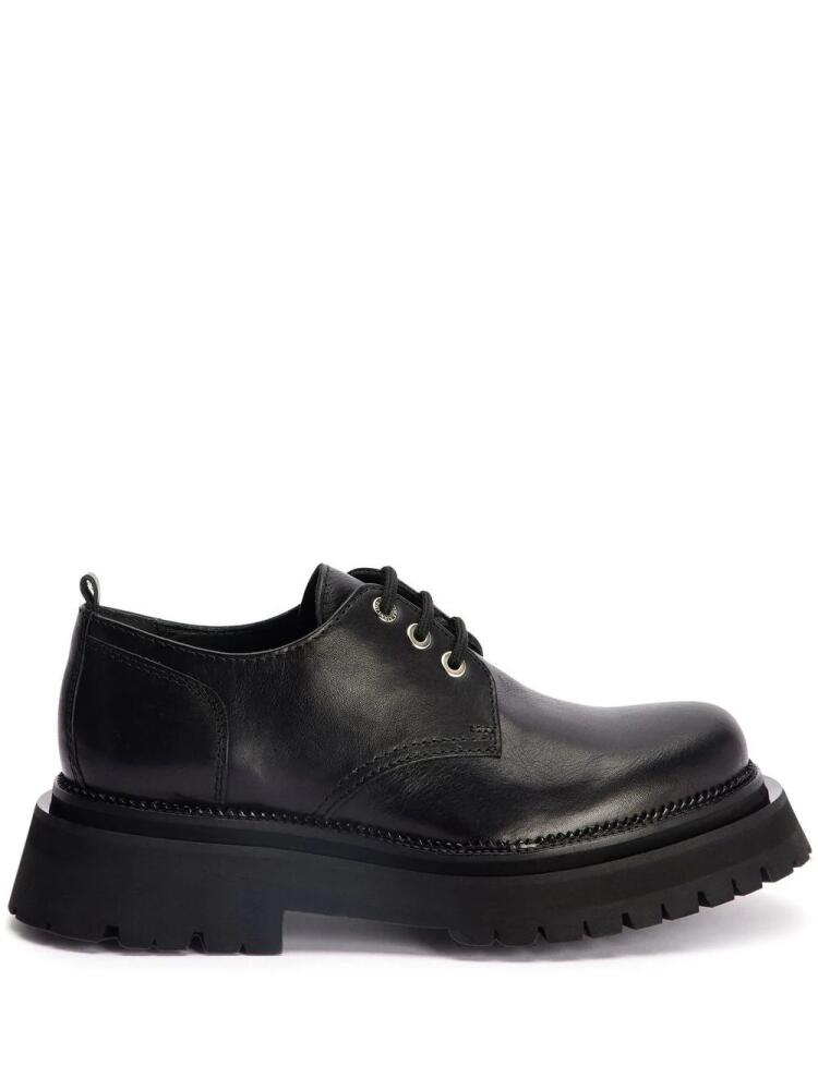 AMI Paris ridged-sole Derby shoes - Black Cover