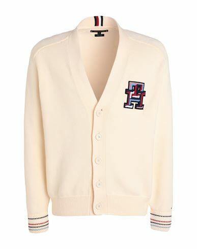 Tommy Hilfiger Man Cardigan Cream Cotton Cover