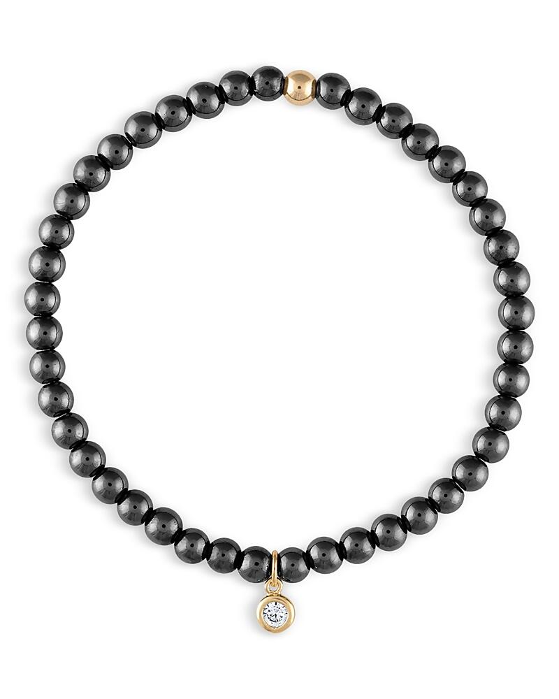 Alexa Leigh Ellie Hematite Bead Bracelet in 14K Gold Filled Cover