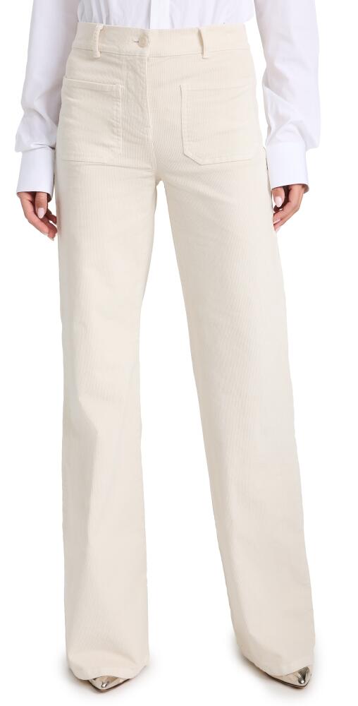 Nili Lotan Florence Corduroy Pants Winter White Cover