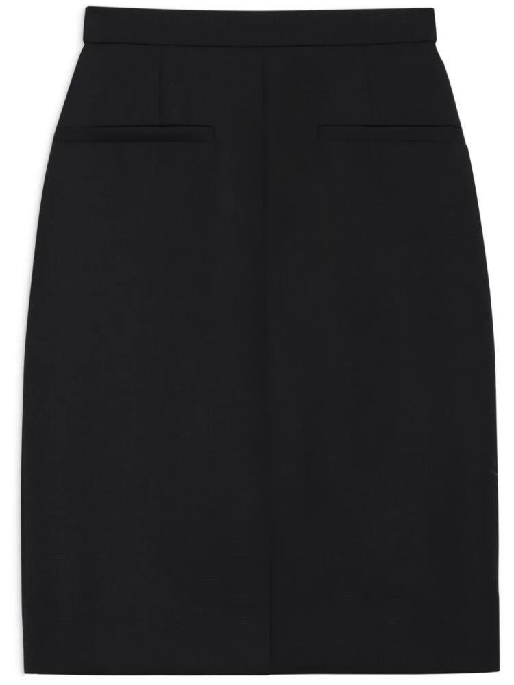 ANINE BING Vena front-slit skirt - Black Cover