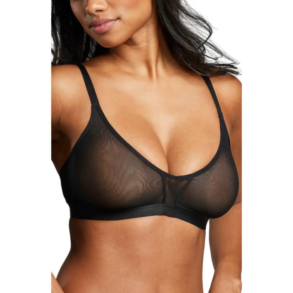 Siella Power Mesh Triangle Bra in Black Cover