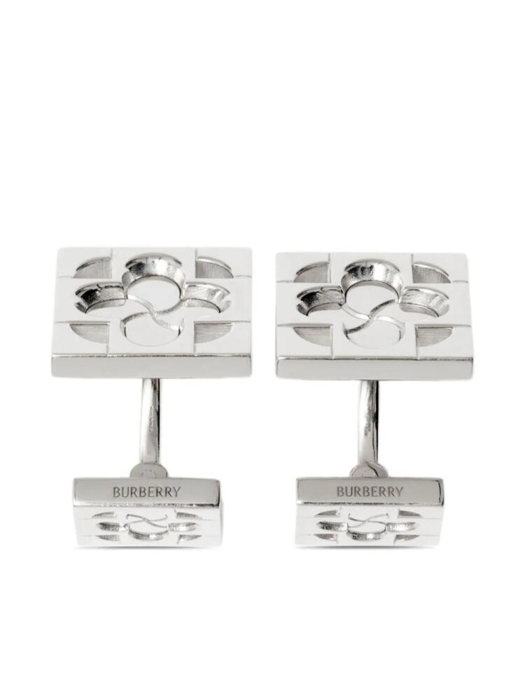 Burberry rose monogram cufflinks - Silver Cover