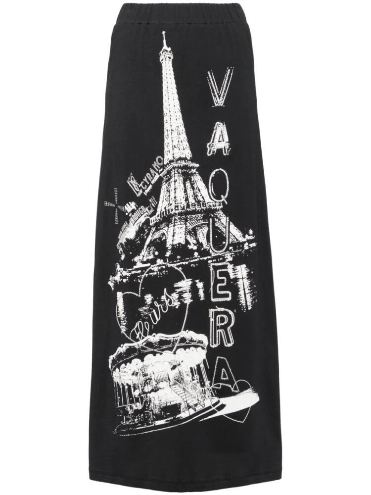 Vaquera graphic-print skirt - Black Cover