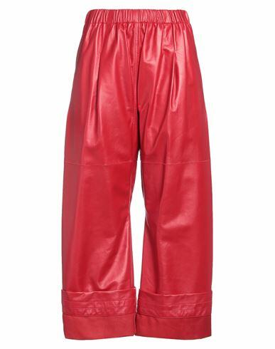 Quira Woman Pants Red Ovine leather Cover