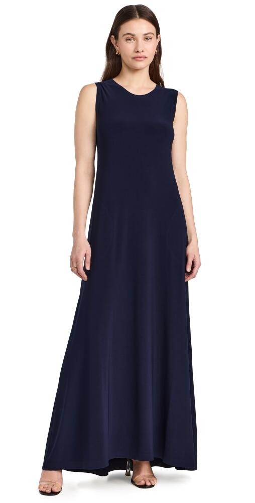 Norma Kamali Sleeveless Swing Maxi Dress True Navy Cover