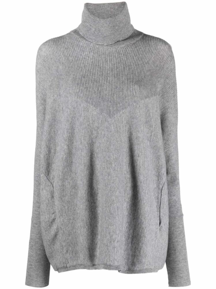 Max & Moi roll-neck cashmere jumper - Grey Cover