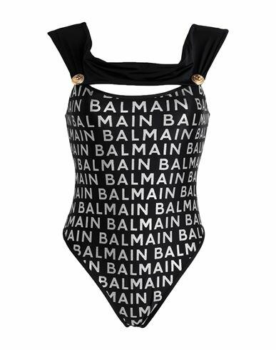 Balmain Woman One-piece swimsuit Black Polyamide, Elastane Cover