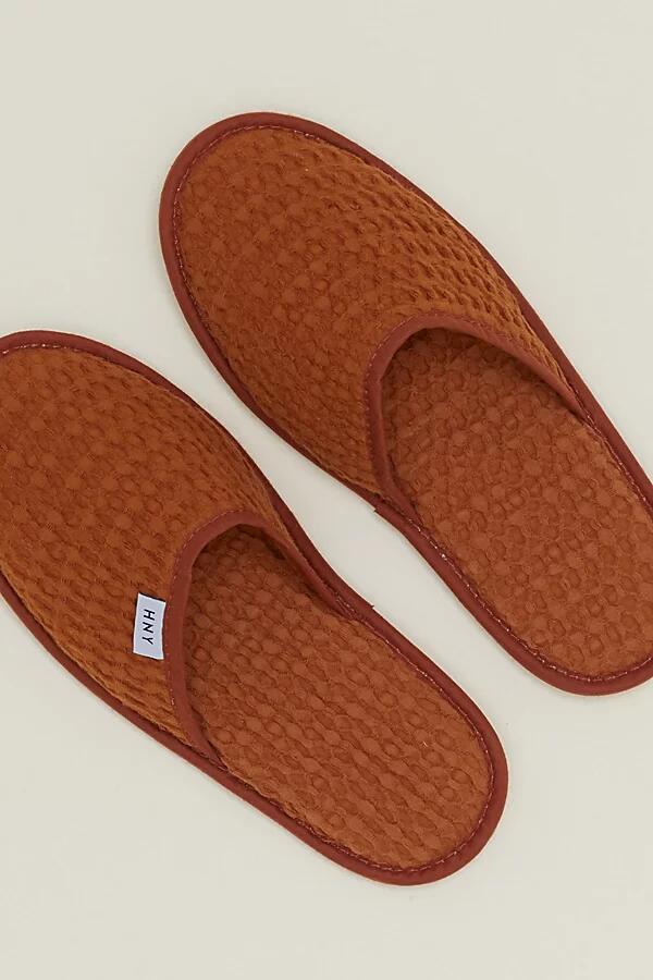 Hawkins New York Simple Waffle Slippers in Maroon Cover