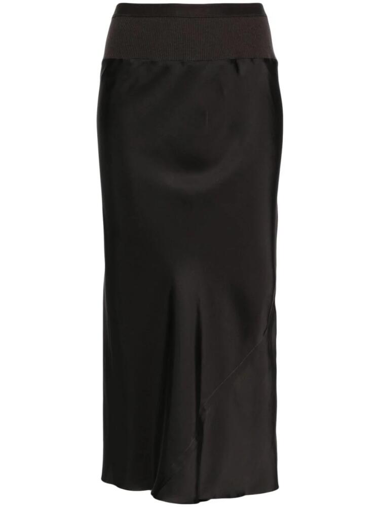 Rick Owens A-line bias midi skirt - Grey Cover