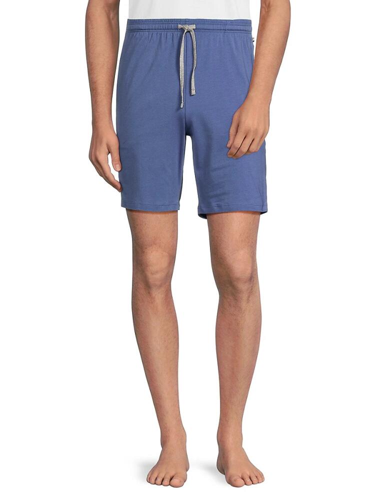 BOSS Men's Logo Drawstring Shorts - Blue Cover