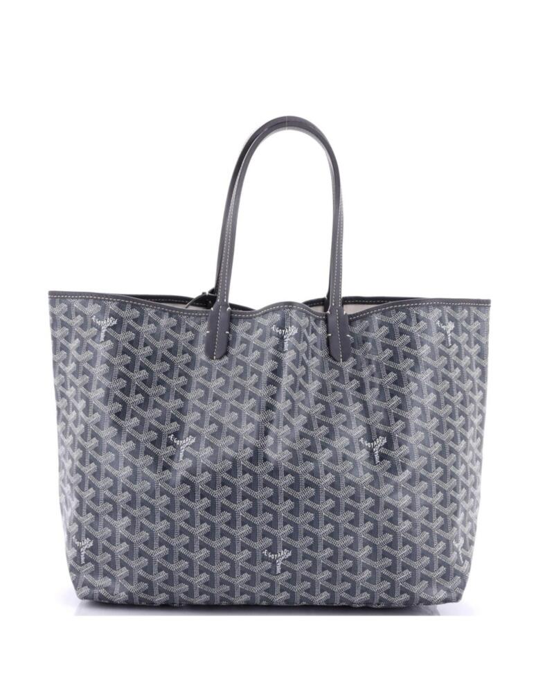 Pre-Owned Goyard Pm Saint Louis Tote Claire Voie Coated Canvas Cover