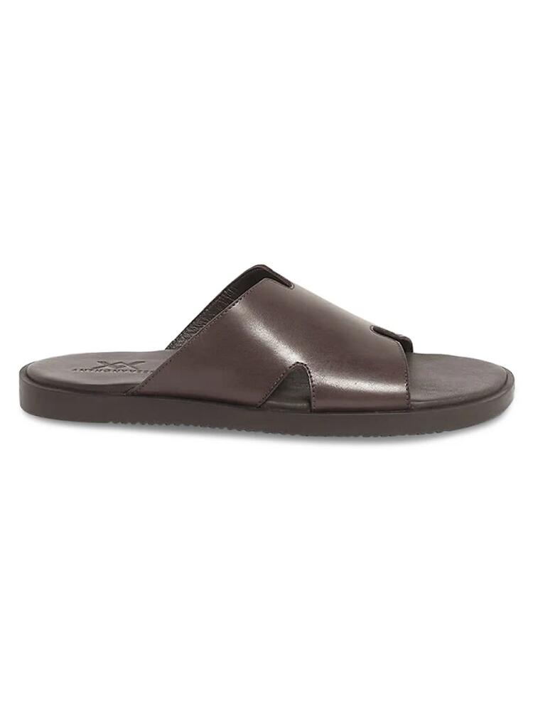 Anthony Veer Men's Marrakesh Leather Slides - Brown Cover