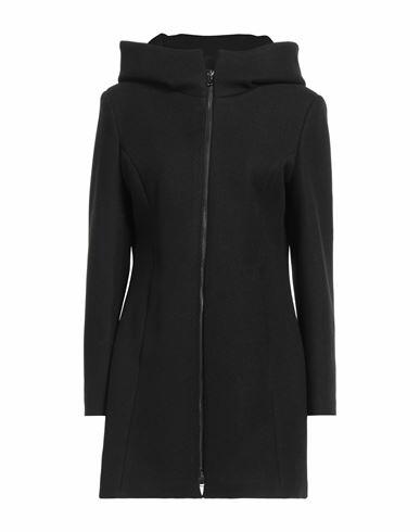 Take-two Woman Coat Black Polyester Cover