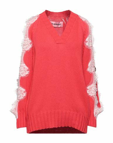 Pink Memories Woman Sweater Red Cotton, Acrylic Cover