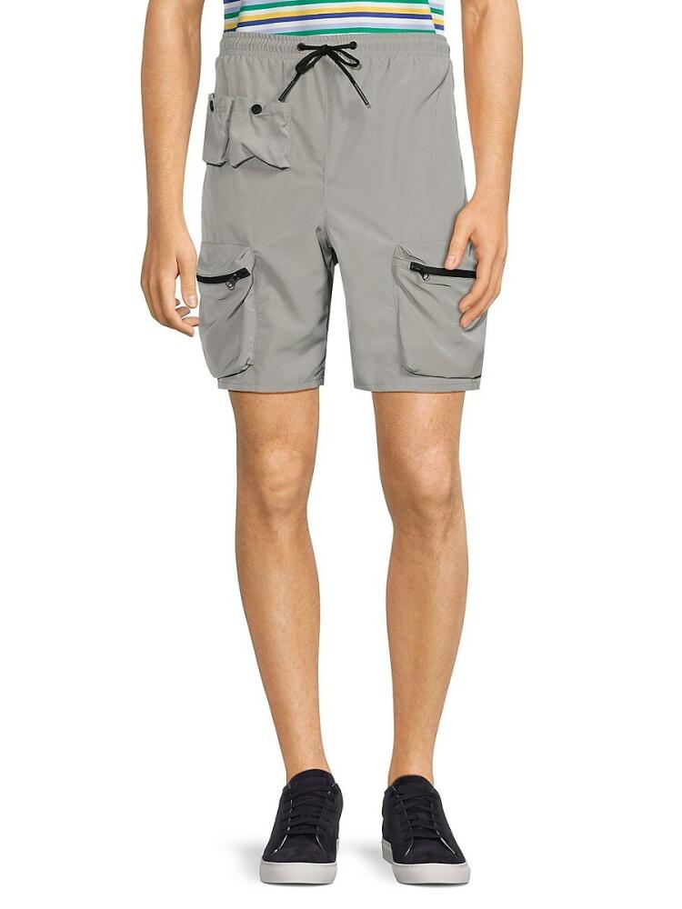 American Stitch Men's Drawstring Utility Shorts - Grey Cover