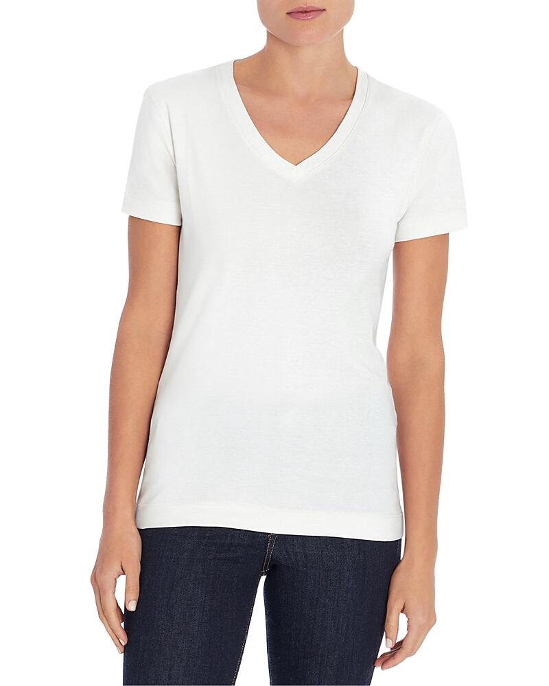 Three Dots Cotton V-Neck Tee Cover