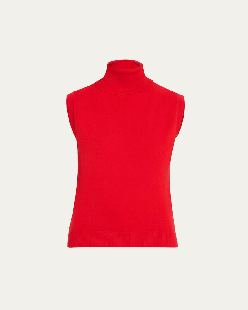 Rohe Sleeveless Wool-Cashmere Turtleneck Sweater Cover