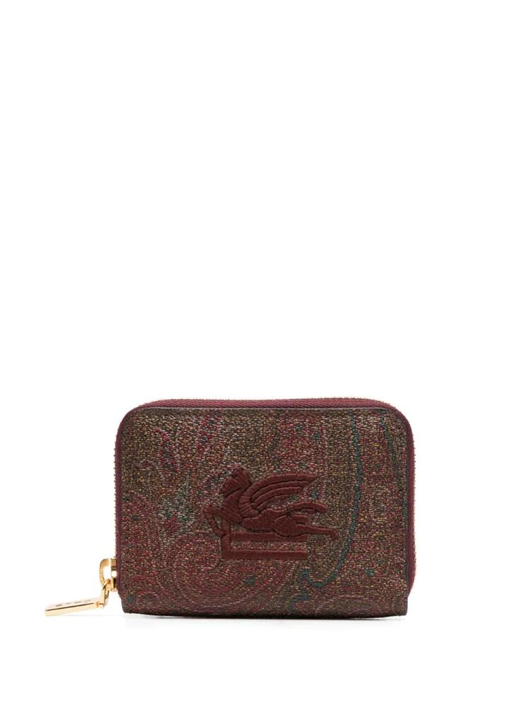 ETRO Pegaso zip-around wallet - Red Cover