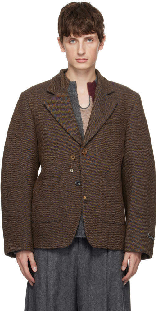 ADER error Brown Single Blazer Cover