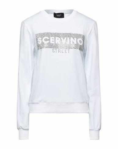 Ermanno Scervino Woman Sweatshirt White Cotton, Elastane Cover