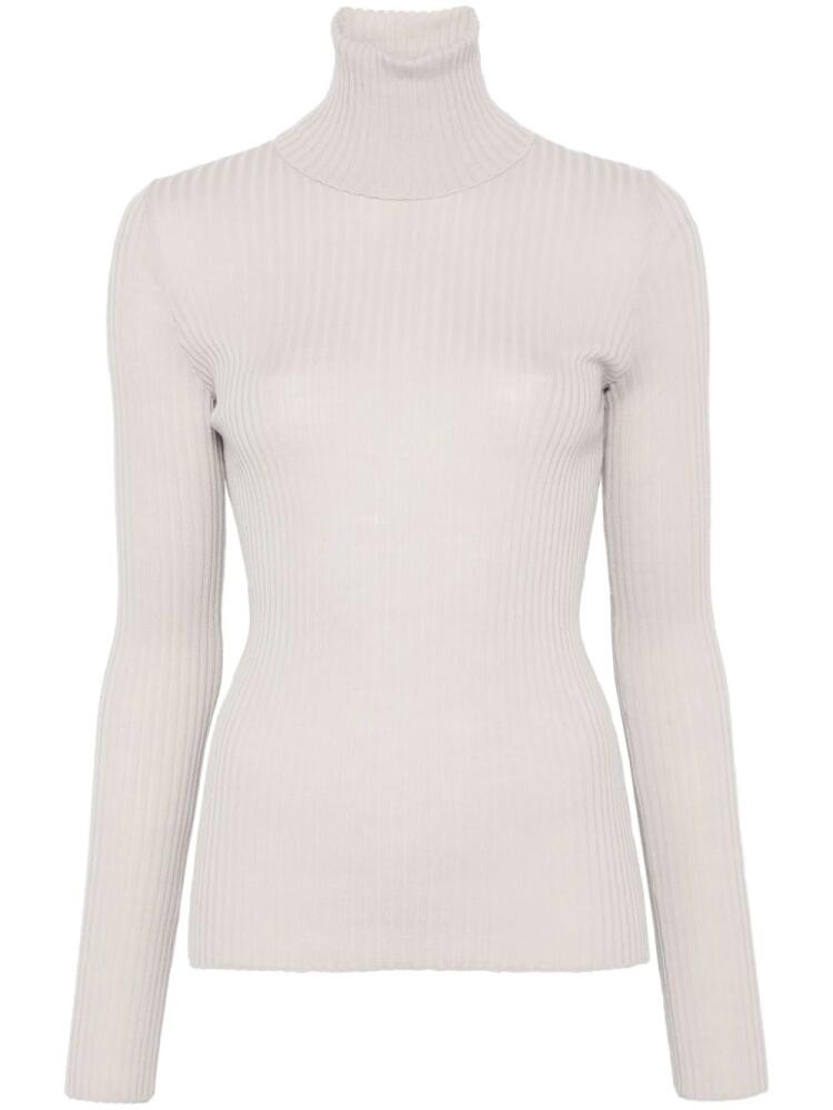 Nude ribbed sweater - Neutrals Cover