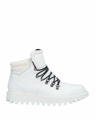 Dolce & gabbana Man Ankle boots White Calfskin, Polyamide, Elastane Cover