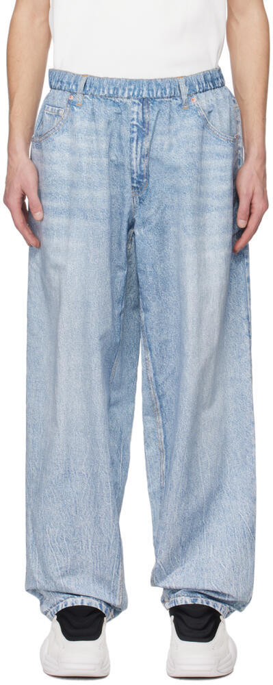 Alexander Wang Blue Printed Track Pants Cover