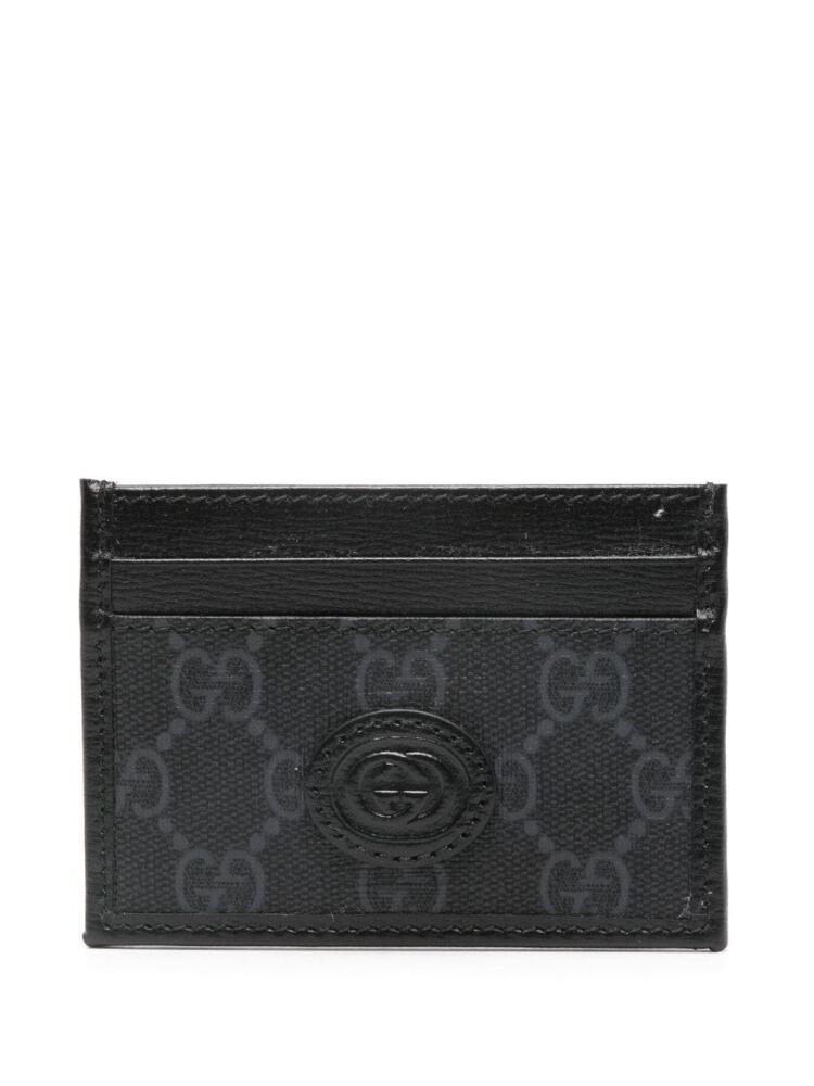 Gucci Interlocking G-canvas cardholder - Black Cover