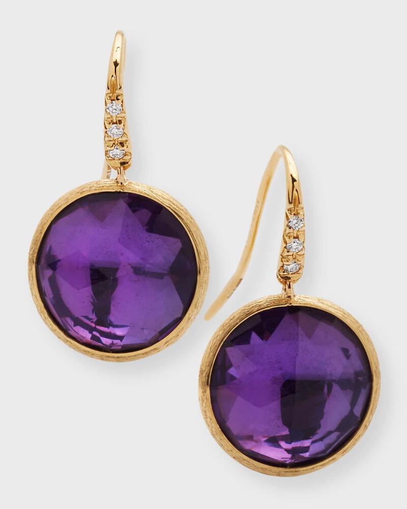 Marco Bicego Jaipur Color Drop Earrings with Diamonds and Amethyst Cover