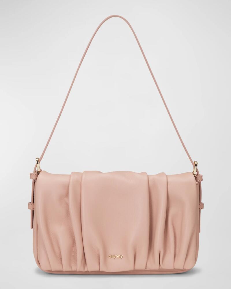 Oryany Bell Flap Ruched Leather Shoulder Bag Cover