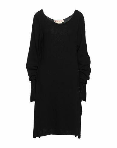 Marni Woman Midi dress Black Cashmere, Recycled wool Cover