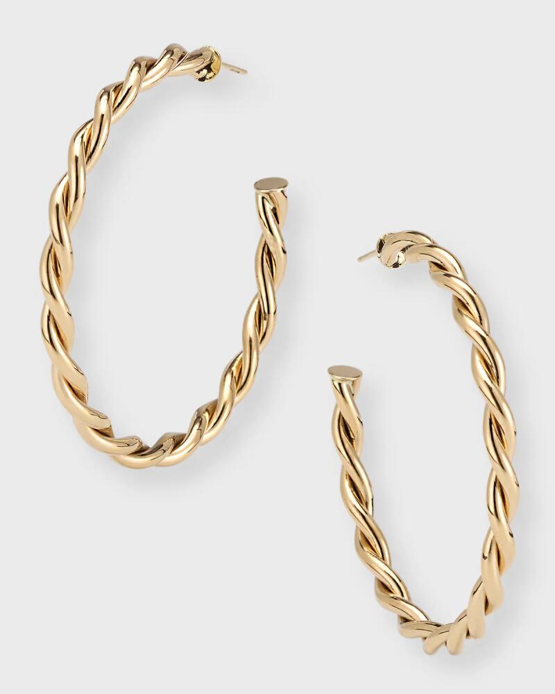 Kastel Jewelry 14k Mykonos Twist Hoop Earrings Cover