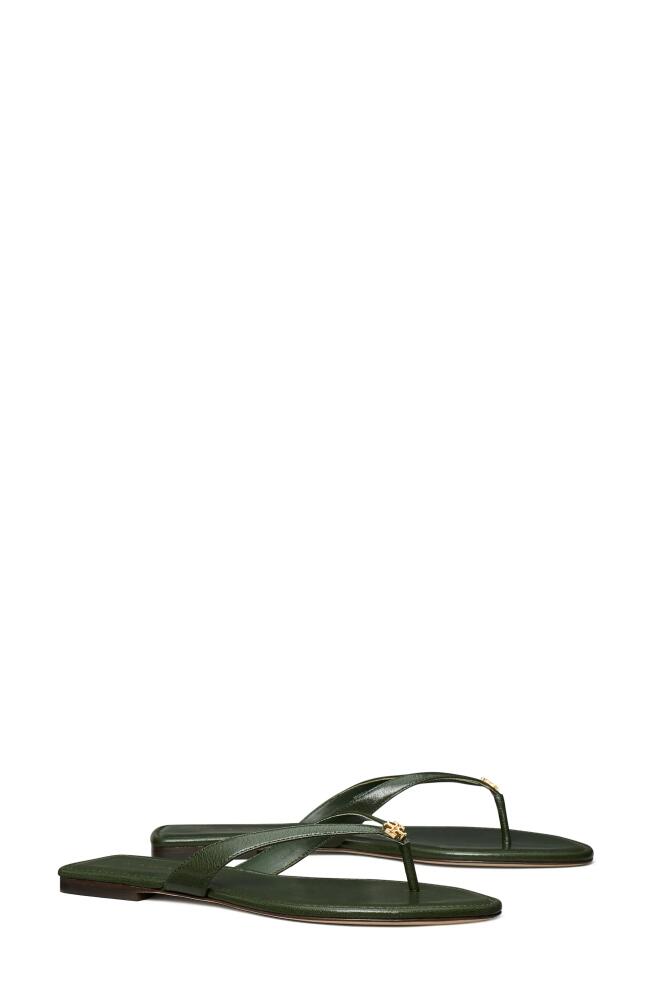 Tory Burch Classic Flip Flop in Evergreen Cover