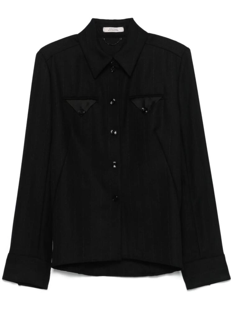 Dorothee Schumacher pinstripe pattern jacket - Black Cover