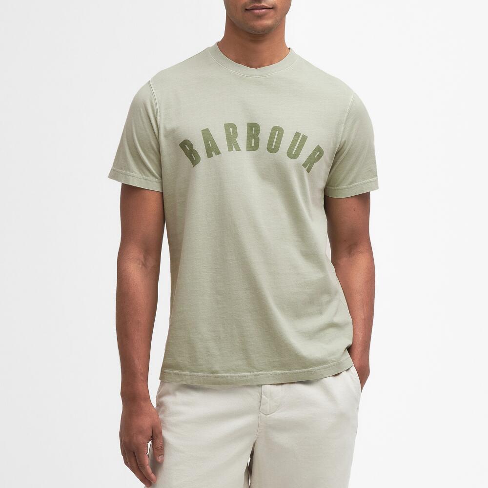 Barbour Heritage Terra Dye Logo-Print Cotton-Jersey T-Shirt Cover