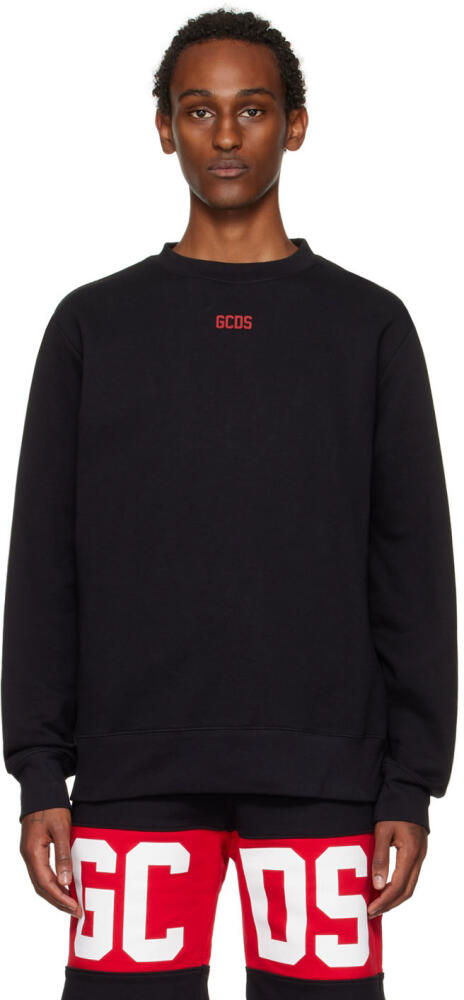 GCDS Black Basic Sweatshirt Cover