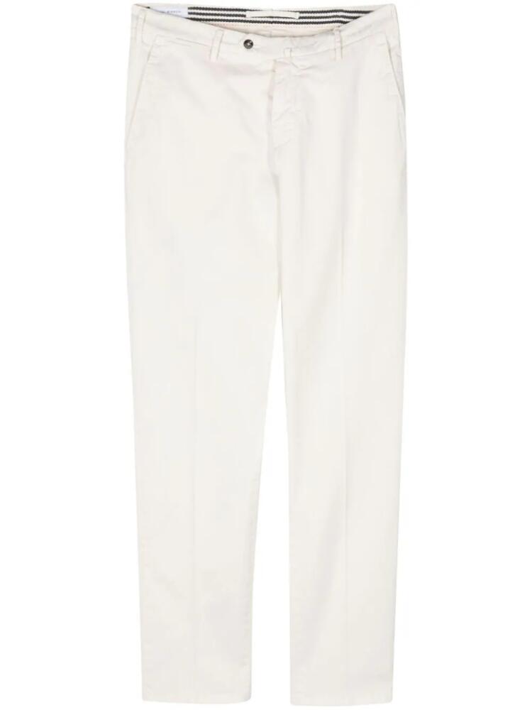 LUIGI BIANCHI MANTOVA cotton chino trousers - Neutrals Cover