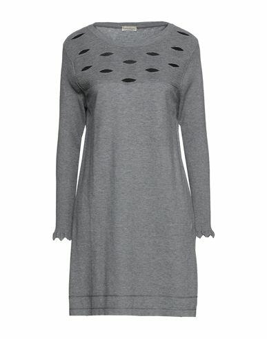 Cashmere Company Woman Mini dress Grey Wool, Cashmere, Nylon, Elastane Cover