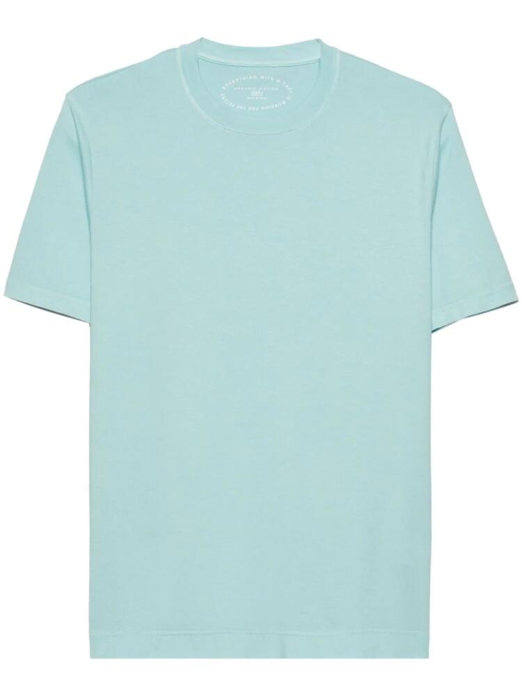 Fedeli short-sleeve cotton T-shirt - Blue Cover