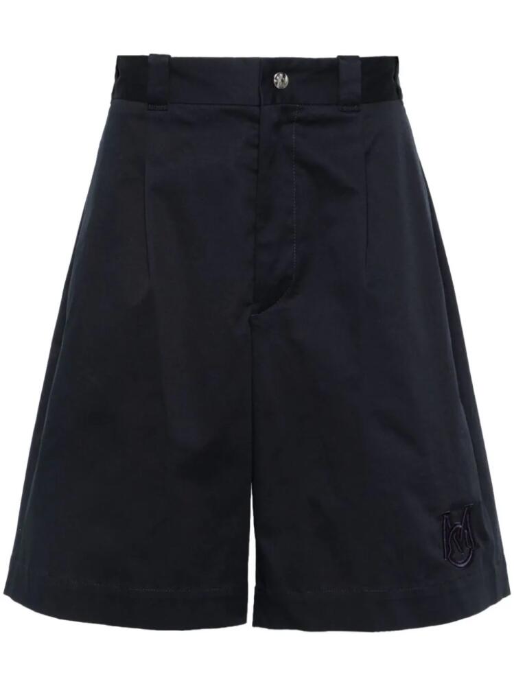 Moncler gabardine bermuda shorts - Blue Cover