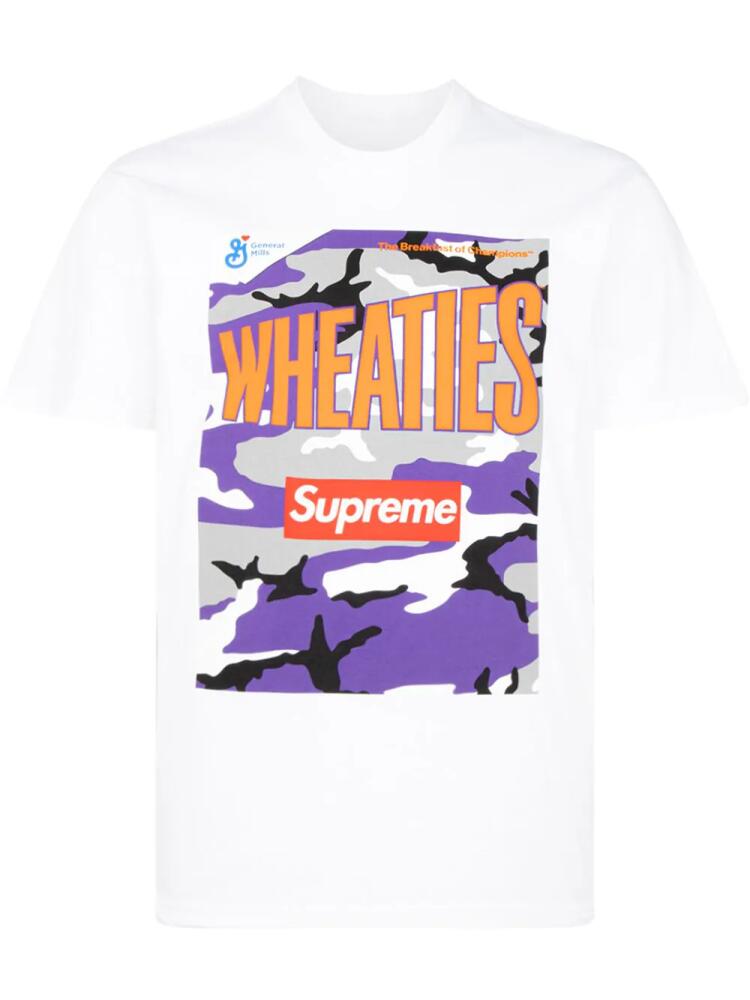 Supreme x Wheaties Box Logo crew neck T-shirt - White Cover